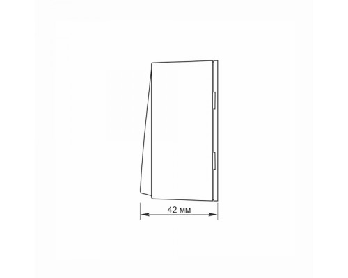 IP20 Вимикач зовнішній двоклавішний білий VIDEX BINERA