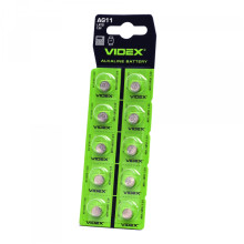 Батарейка годинникова Videx AG11/LR721 BLISTER CARD кратно10 шт · VIDEX · 23426