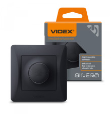Димер 600Вт чорний графіт VIDEX BINERA