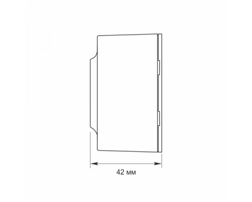 IP20 Розетка зовнішня одинарна біла VIDEX BINERA