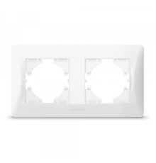 Рамка біла на 2 місця горизонтальна VIDEX BINERA