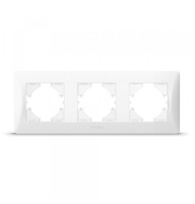 Рамка біла на 3 місця горизонтальна VIDEX BINERA