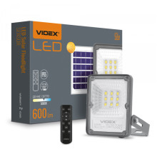LED прожектор автономний VIDEX 600Lm 5000K