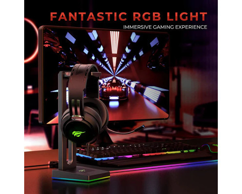 Ігрові навушники з мікрофоном HAVIT HV-H2010d RGB Black