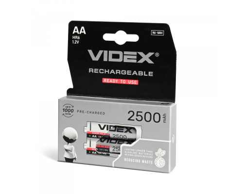 Акумулятори Videx HR6/AA 2500mAh double blister/2шт