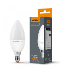 LED лампа VIDEX  C37e 3.5W E14 3000K