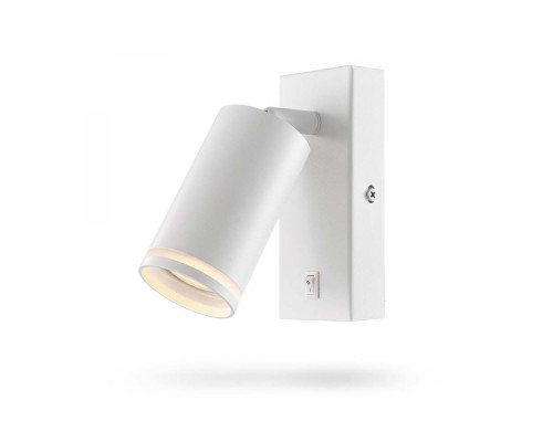 Світильник VIDEX під лампу GU10 SPF05E настінний з кнопкою білий