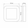 LED світильник ART IP65 квадратний VIDEX 15W 5000K · VIDEX · 25246 — 5