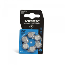 Батарейка повітряно цинкова Videx ZA675 (PR44) BLISTER 6 ціна за 1 шт · VIDEX · 24219