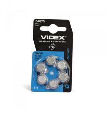 Батарейка повітряно цинкова Videx ZA675 (PR44) BLISTER 6