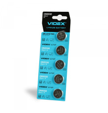 Батарейка літієва Videx CR2032 5шт BLISTER CARD