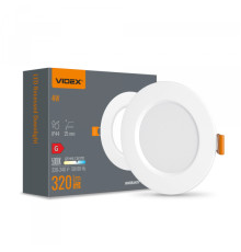 LED світильник Back вбудований круглий VIDEX 4W 5000K