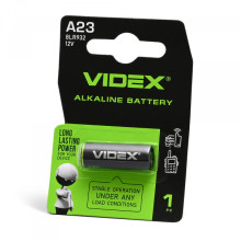 Батарейка лужна Videx А23/Е23А 1шт BLISTER CARD · VIDEX · 24236