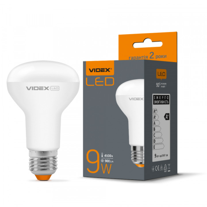 LED лампа VIDEX  R63e 9W E27 4100K · VIDEX · 24142