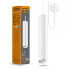 LED світильник підвісний накладний VIDEX 10W 4100K білий