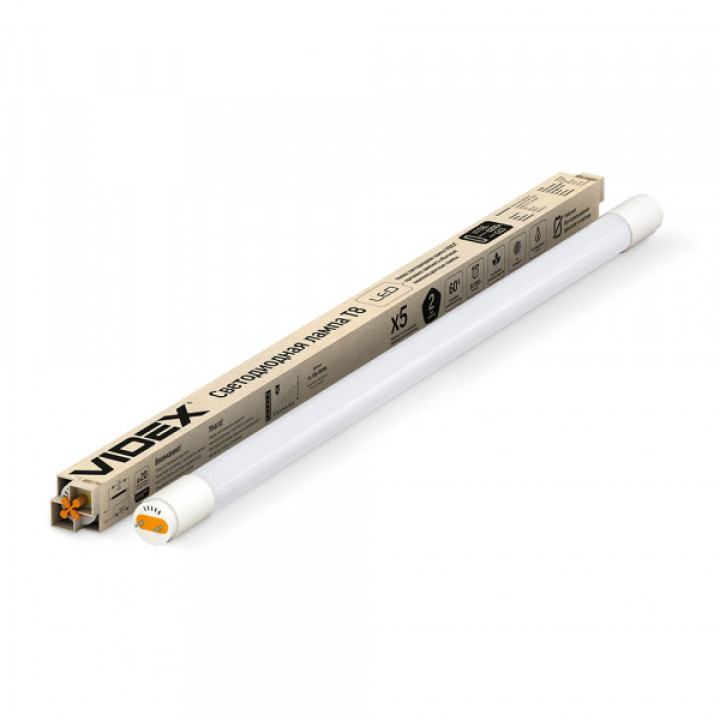 LED лампа VIDEX T8b  9W 0.6M 4100K матова · VIDEX · 23485