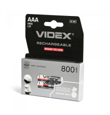 Акумулятори Videx HR03/AAA 800mAh double blister/2шт