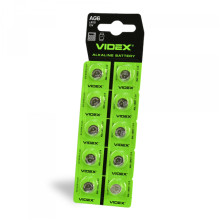 Батарейка годинникова Videx AG 6/LR921 BLISTER CARD 10 шт · VIDEX · 23269