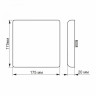 LED світильник безрамковий квадратний VIDEX 24W 4100K · VIDEX · 25143 — 4