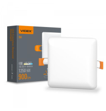 LED світильник безрамковий квадратний VIDEX 9W 4100K