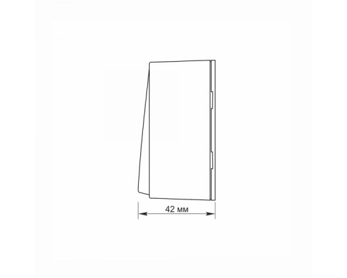 IP20 Вимикач зовнішній одноклавішний білий VIDEX BINERA