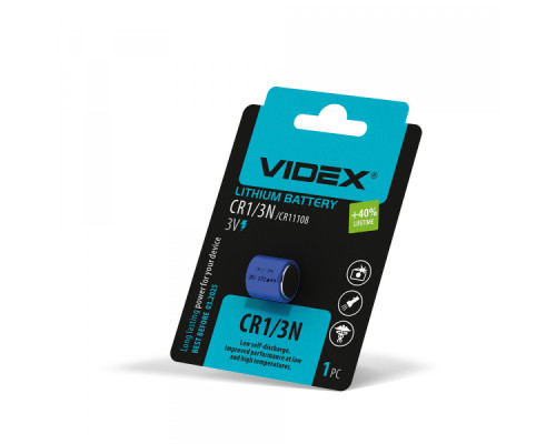 Батарейка літієва Videx CR1/3N 1шт BLISTER