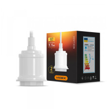 Світильник підвісний декоративний VIDEX VL-PD116IW Е27 1,1м Метал білий