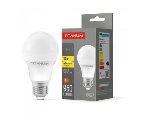 LED лампа TITANUM A60 10W E27 3000K