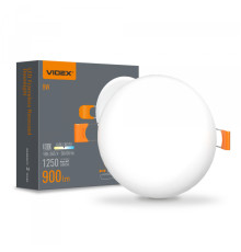 LED світильник безрамковий круглий VIDEX 9W 4100K