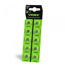 Батарейка годинникова Videx AG 7/LR926 BLISTER CARD 10 шт