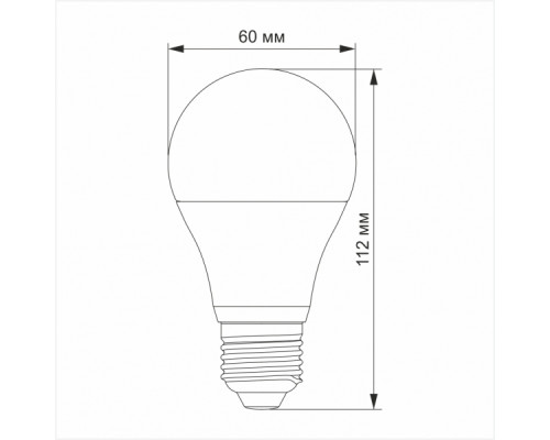 LED лампа TITANUM A60 12W E27 4100K 220V