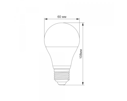 LED лампа TITANUM A60 8W E27 4100K