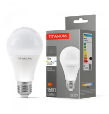 LED лампа TITANUM A65 15W E27 4100K