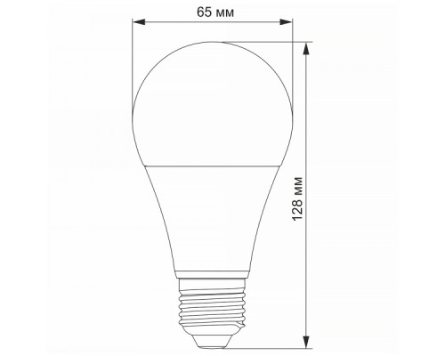 LED лампа TITANUM A65 15W E27 4100K