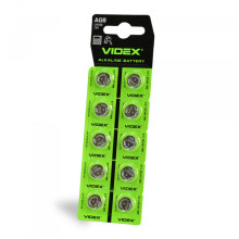 Батарейка годинникова Videx AG 8/LR1120 BLISTER CARD кратно 10 шт · VIDEX · 23424