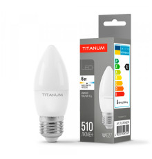 LED лампа TITANUM C37 6W E27 4100K