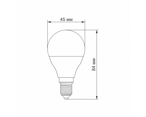 LED лампа TITANUM G45 6W E14 4100K