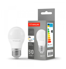 LED лампа TITANUM G45 6W E27 4100K