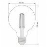 LED лампа VIDEX Filament G95FAD 7W E27 2200K дімерна бронза · VIDEX · 23977 — 4