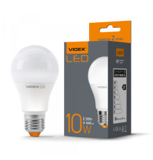 LED лампа VIDEX  A60e 10W E27 3000K