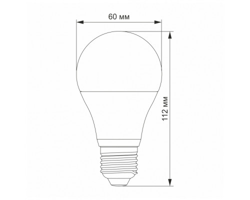 LED лампа VIDEX  A60e 10W E27 3000K