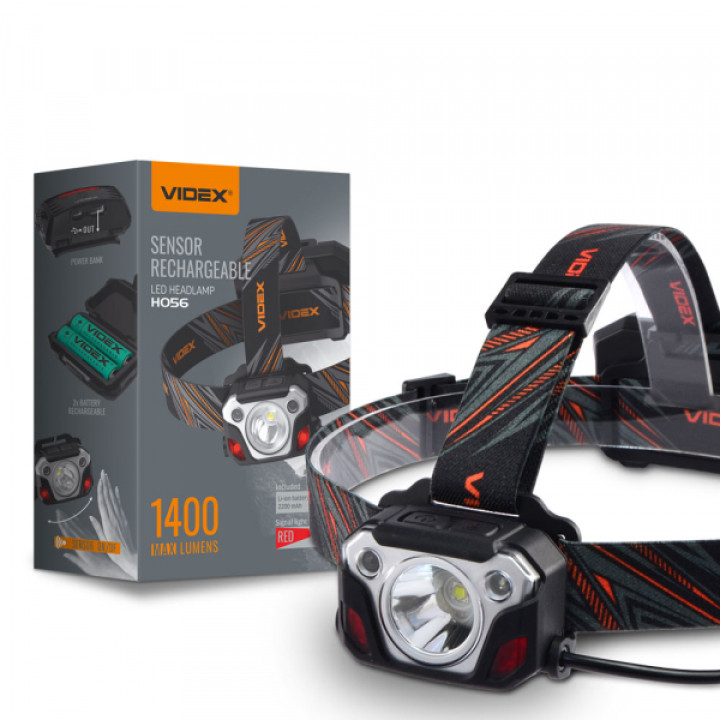 Налобний світлодіодний ліхтарик VIDEX VLF-H056 1400Lm 6500K · VIDEX · 26616