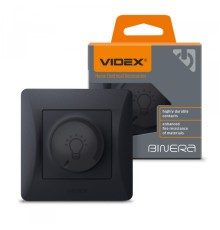 Димер LED 200Вт чорний графіт VIDEX BINERA
