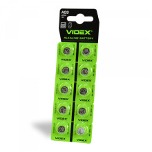 Батарейка годинникова Videx AG 9/LR936 BLISTER CARD кратно 10 шт · VIDEX · 23425