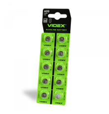 Батарейка годинникова Videx AG 9/LR936 BLISTER CARD 10 шт