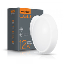 LED світильник IP65 овальний VIDEX 12W 5000K білий сенсорний