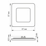 LED світильник вбудований квадрат VIDEX 3W 5000K · VIDEX · 24625 — 3