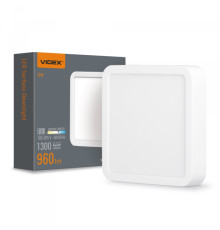 LED Світильник накладний квадрат VIDEX 12W 5000K White