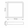 LED Світильник накладний квадрат VIDEX 12W 5000K White · VIDEX · 24151 — 4