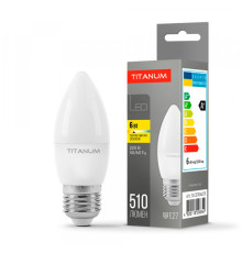 LED лампа TITANUM C37 6W E27 3000K
